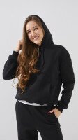 Худі однотонний жіночий LAWA WBC02435 4XL Чорний shop (2888000021489)  Фото №1