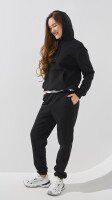 Худі однотонний жіночий LAWA WBC02435 4XL Чорний shop (2888000021489)  Фото №2