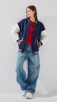 Кофта-бомбер однотонна жіноча LAWA P-WT02310 S Темно-синій shop (2000999385322)  Фото №2