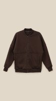 Кофта-бомбер однотонна жіноча LAWA WBC02425 L Шоколадний shop (2000999424588)