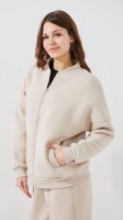 Кофта-бомбер однотонна жіноча LAWA WBC02425 M Світло-бежевий shop (2000999424403)  Фото №1