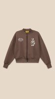 Кофта-бомбер з принтом жіноча LAWA P-WB02410 2XL Шоколадний shop (2000999540721)