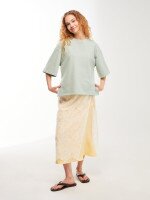 Косинка жіноча з мережива на пояс LAWA WTA02602 Молочний shop (2000999614415)  Фото №0