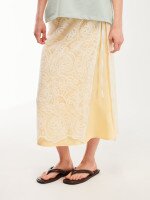 Косинка жіноча з мережива на пояс LAWA WTA02602 Молочний shop (2000999614415)