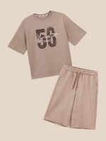 Костюм футболка+шорти для хлопчика LAWA P-BB02355 146 см Пісочний shop (2000999651809)