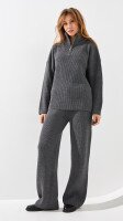 Костюм кежуал однотонний жіночий LAWA WBC02483 S Темно-сірий shop (2888000019745)  Фото №1