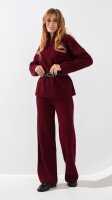 Костюм однотонний жіночий LAWA WBC02483 S Бордовий shop (2888000019776)  Фото №2