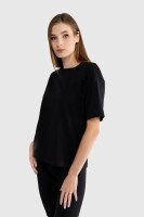 Костюм однотонний жіночий LAWA CTM WBC02312 футболка + шорти XL Чорний shop (2000989912361)  Фото №2