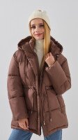Куртка для дівчинки LAWA GBC02354 134 см Коричневий  Фото №1
