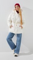 Куртка для дівчинки LAWA GBC02354 158 см Молочний shop (2888000021724)  Фото №0