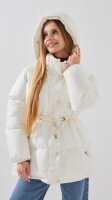 Куртка для дівчинки LAWA GBC02354 158 см Молочний shop (2888000021724)  Фото №2