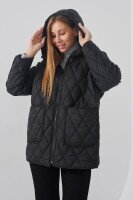 Куртка однотонна жіноча LAWA WBC02417 S Чорний shop (2000990766472)  Фото №1