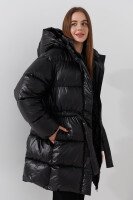 Куртка однотонна жіноча LAWA WBC02421 L Чорний shop (2000990913241)  Фото №1