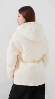 Куртка однотонна жіноча LAWA WBC02487 S Молочний shop (2000999466779)  Фото №3
