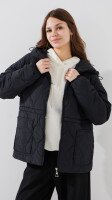 Куртка однотонна жіноча LAWA WBC02487 2XL Чорний shop (2000999466748)