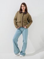Куртка-сорочка однотонна жіноча LAWA WBC02488 2XL Хакі shop (2000999500503)  Фото №0