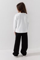 Лонгслів однотонний для дівчинки LAWA GBC02303 116 см Білий shop (2000999664557)  Фото №3