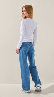 Лонгслів однотонний для дівчинки LAWA GBC02305 146 см Білий shop (2888000017871)  Фото №3