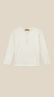 Лонгслів однотонний для хлопчика LAWA BBC02303 122 см Молочний shop (2000999197444)