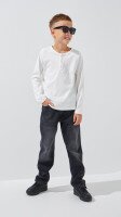 Лонгслів однотонний для хлопчика LAWA BBC02303 122 см Молочний shop (2000999197444)  Фото №0