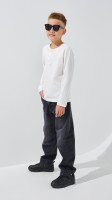Лонгслів однотонний для хлопчика LAWA BBC02303 122 см Молочний shop (2000999197444)  Фото №2