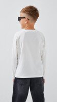 Лонгслів однотонний для хлопчика LAWA BBC02303 122 см Молочний shop (2000999197444)  Фото №3
