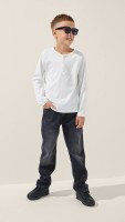 Лонгслів однотонний для хлопчика LAWA BBC02303 122 см Молочний shop (2000999197444)  Фото №0