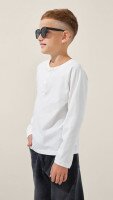 Лонгслів однотонний для хлопчика LAWA BBC02303 122 см Молочний shop (2000999197444)  Фото №1