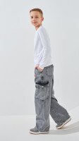 Лонгслів однотонний для хлопчика LAWA BBC02316 140 см Білий shop (2000991057210)  Фото №3