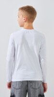 Лонгслів однотонний для хлопчика LAWA BBC02316 140 см Білий shop (2000991057210)  Фото №4