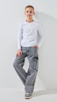 Лонгслів однотонний для хлопчика LAWA BBC02316 140 см Білий shop (2000991057210)  Фото №0
