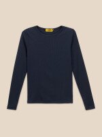 Лонгслів однотонний жіночий LAWA WBC02328 3XL Темно-синій shop (2000999576195)