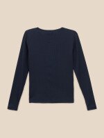 Лонгслів однотонний жіночий LAWA WBC02328 3XL Темно-синій shop (2000999576195)  Фото №2