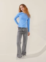 Лонгслів однотонний жіночий LAWA WBC02348 M Блакитний shop (2000999585050)  Фото №0