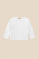 Лонгслів однотонний для дівчинки LAWA GBC02303 122 см Білий shop (2000990957030)  Фото №5
