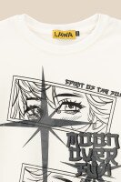 Лонгслів з принтом для дівчинки LAWA P-GB02301 122 см Молочний shop (2000990848543)  Фото №4