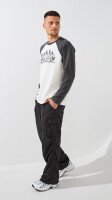 Лонгслів з принтом чоловічий LAWA P-MB02367 S Молочний+графіт shop (2000999551154)  Фото №2