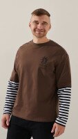 Лонгслів з принтом чоловічий LAWA P-MT02308 L Коричневий shop (2888000024367)