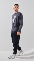 Лонгслів з принтом чоловічий LAWA P-MT02310 S Графітовий shop (2888000021519)  Фото №2