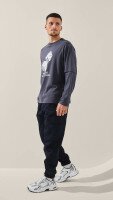 Лонгслів з принтом чоловічий LAWA P-MT02310 M Графітовий shop (2888000021526)  Фото №1