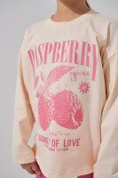 Лонгслів з принтом для дівчинки LAWA P-GB02315 122 см Персиковий shop (2000991055278)  Фото №1