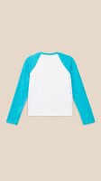 Лонгслів з принтом для дівчинки LAWA P-GB02336 134 см Біло-бірюзовий shop (2888000019370)  Фото №2