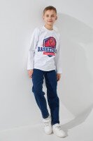 Лонгслів з принтом для хлопчика LAWA P-BB02308 122 см Білий shop (2000991042629)  Фото №0