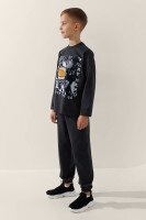 Лонгслів з принтом для хлопчика LAWA P-BB02309 128 см Графітовий shop (2000991042889)  Фото №2