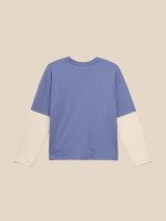 Лонгслів з принтом для хлопчика LAWA P-BB02343 152 см Індіго+таш shop (2000999614163)  Фото №2
