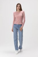 Лонгслів однотонний жіночий LAWA WBC02328 XL Пудровий shop (2000990050700)