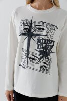 Лонгслів з принтом для дівчинки LAWA P-GB02301 122 см Молочний shop (2000990848543)  Фото №1
