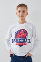 Лонгслів з принтом для хлопчика LAWA P-BB02308 128 см Білий shop (2000991042636)  Фото №1