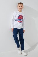 Лонгслів з принтом для хлопчика LAWA P-BB02308 128 см Білий shop (2000991042636)  Фото №0