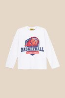 Лонгслів з принтом для хлопчика LAWA P-BB02308 128 см Білий shop (2000991042636)  Фото №3